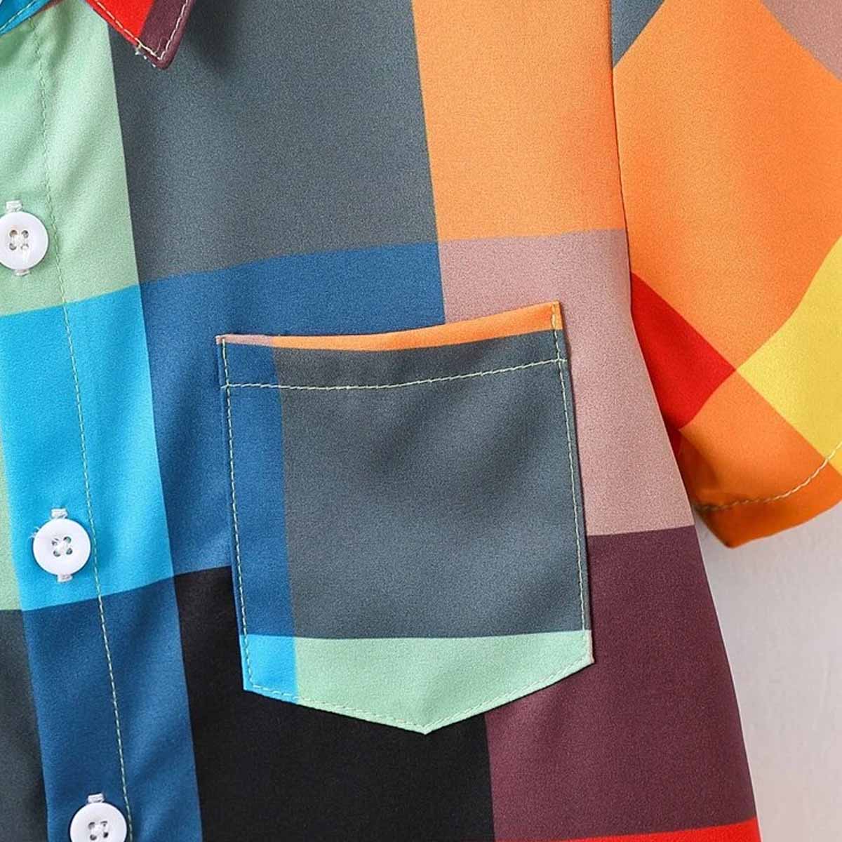 Stylish New Colourful Abcd Graphic Designer Button Front of ((Combo pack For 6)) Shirt For Boy.. (For 6 Month to 10 Year)